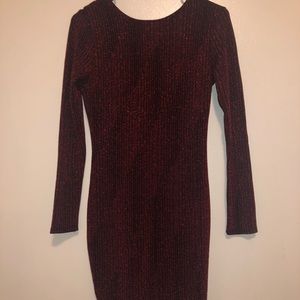 Monaco black & red sparkly dress